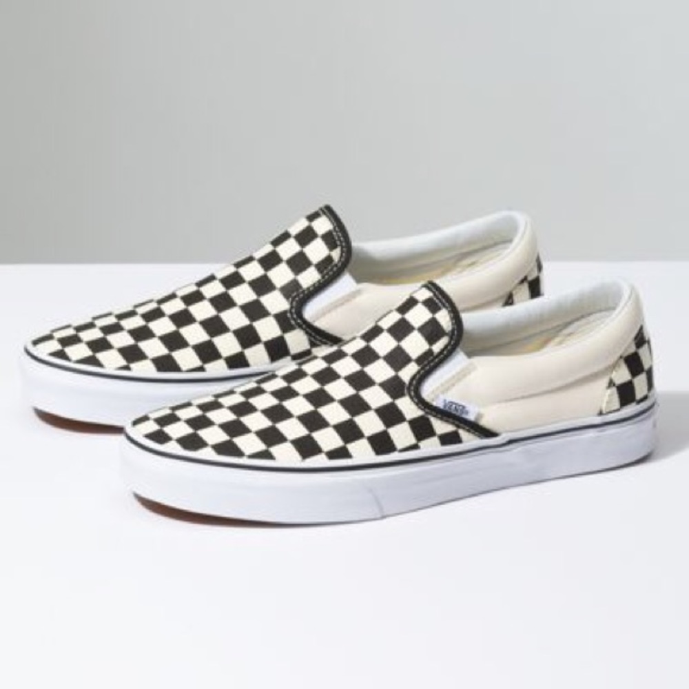 VANS CHECKERBOARD SLIP ONS